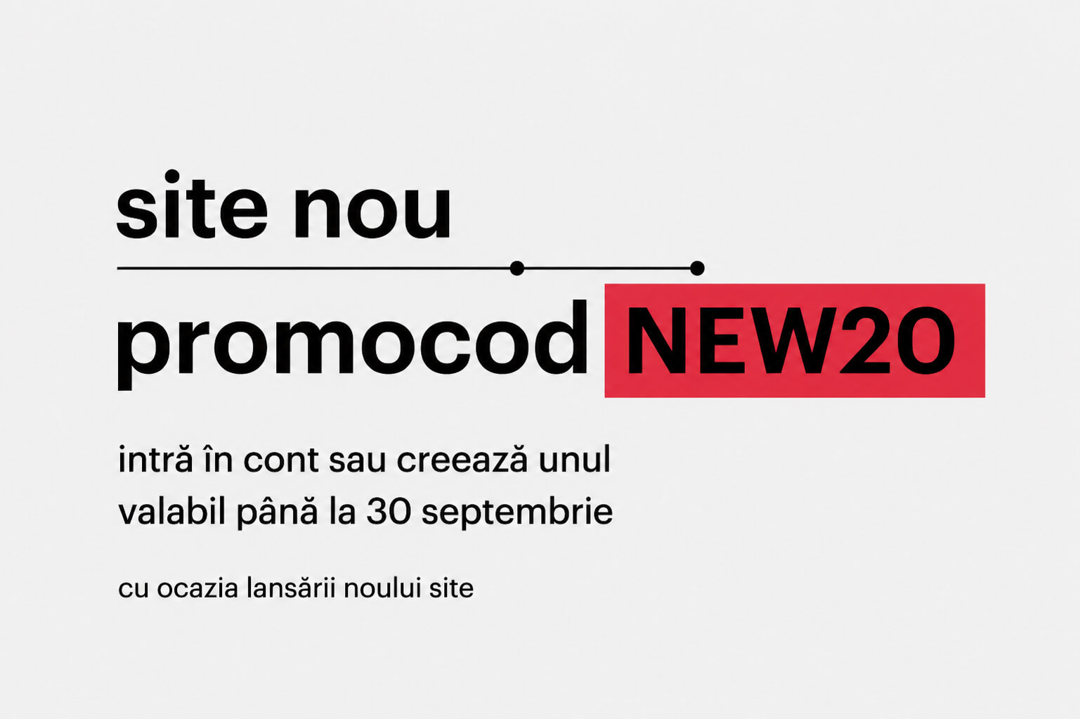 Новый сайт — новые скидки: −20% по промокоду NEW20