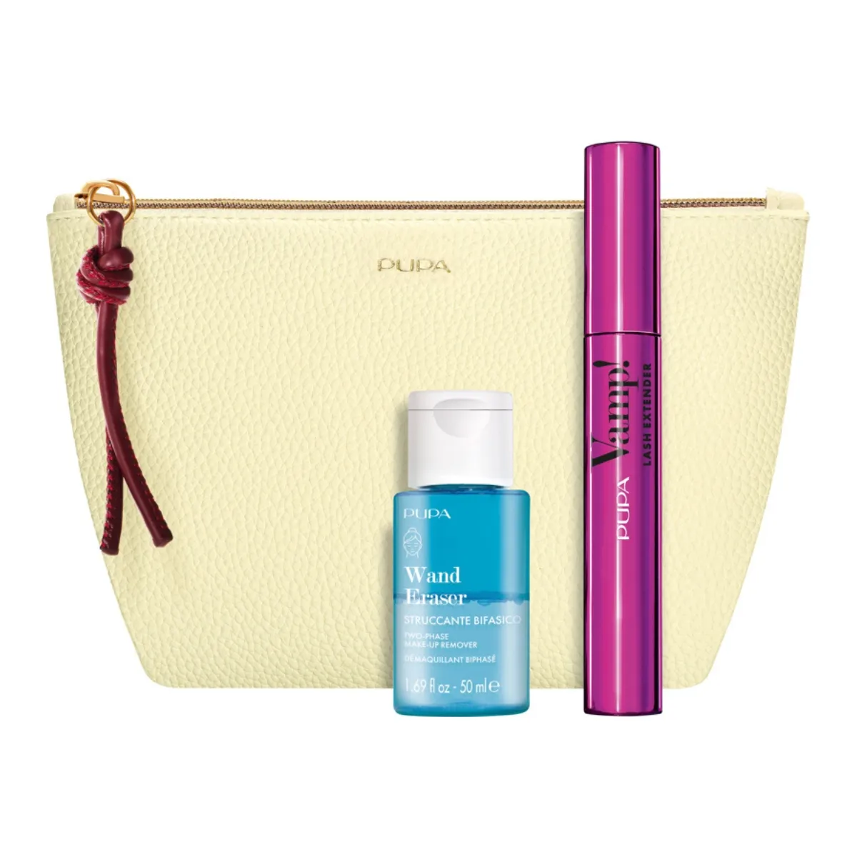 Set Pupa Vamp! Lash Extender + demachiant bifazic Wand Eraser 50 ml + portfard