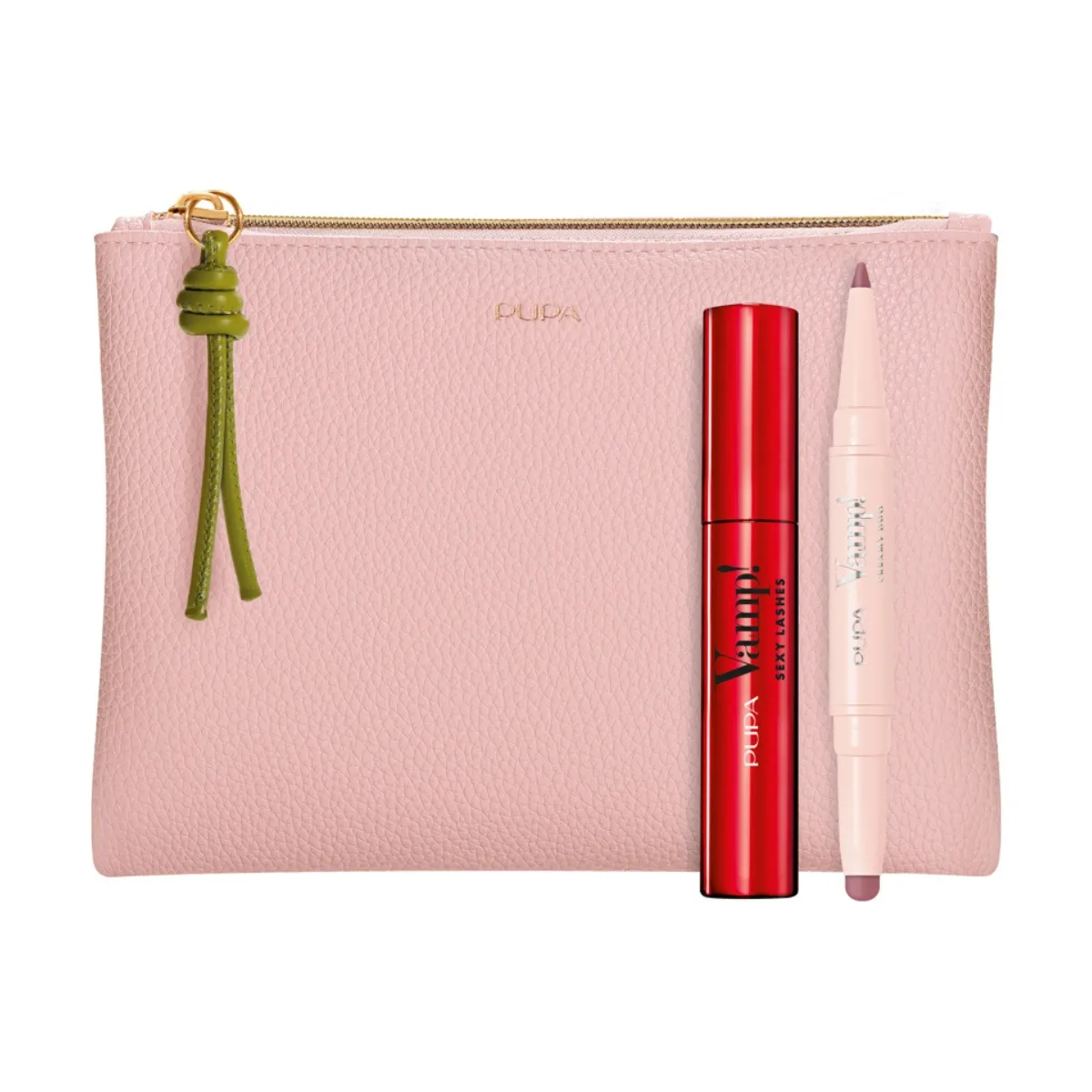 Set pentru machiajul ochilor Pupa Vamp! Sexy Lashes + Creamy Duo + portfard