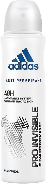 Deodorant-antiperspirant spray Adidas Pro Invisible.