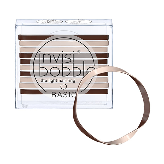 Set elastice de păr - Invisibobble Basic Mocca & Cream