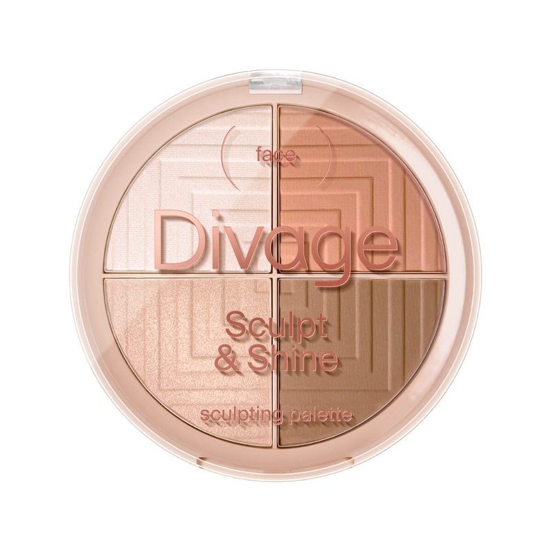 Divage Sculpt & Shine Sculpting Palette Paletă pentru față