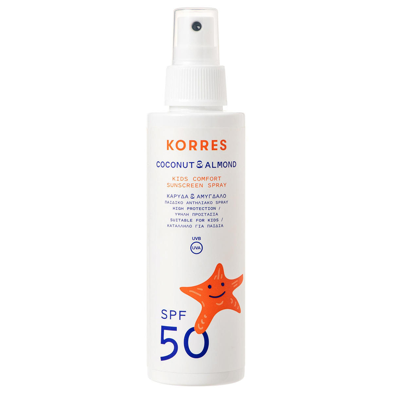 KORRES Coconut & Almond Sunscreen Spray SPF50 Spray de protecție solară pentru copii