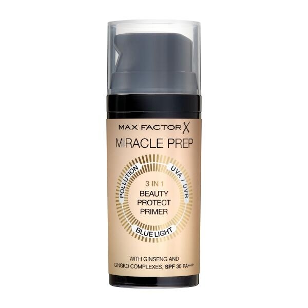 Max Factor Miracle Prep 3in1 Beauty Protect Primer SPF 30 PA+ Primer 3 în 1 pentru față