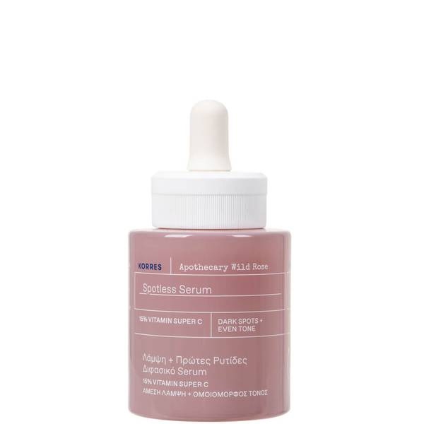 KORRES Wild Rose Spotless Serum 15% Vitamin Super C Ser facial bifazic