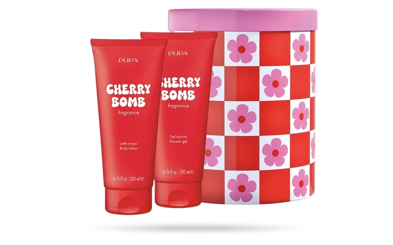 PUPA Happy Box - Kit 1Cherry Bomb Set Gel de duș 200 ml + Loțiune de corp 200 ml