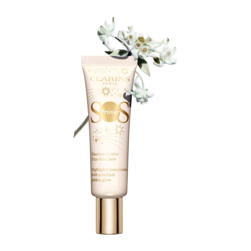 CLARINS SOS Color Correcting Face Primer - Gold Glow Bază de machiaj cu efect de strălucire