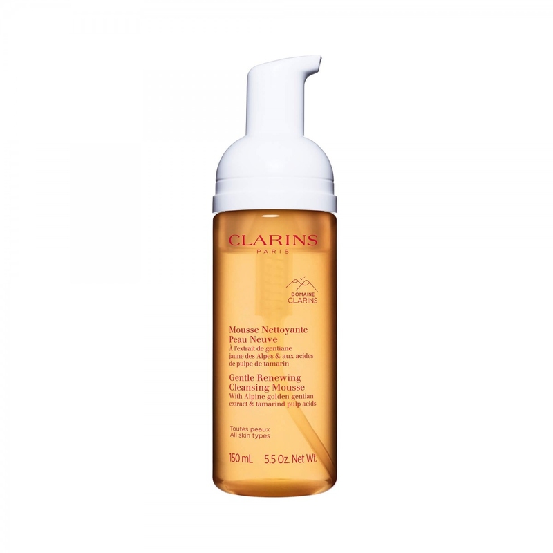 CLARINS Gentle Renewing Cleansing Mousse Spuma demachiantă pentru toate tipurile de piele
