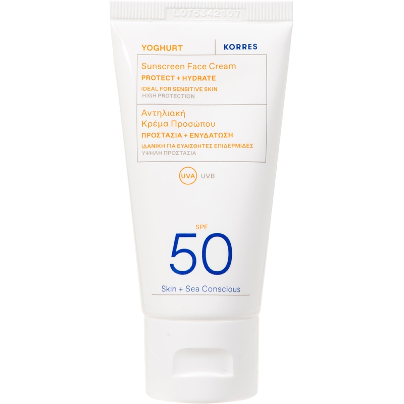 KORRES Yoghurt Face Sunscreen SPF50 Cremă de față cu protecție solară SPF 50