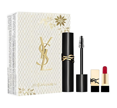 YSL Lash Clush Set (Mascara Lash Clash + Mini- Lipstick Rouge Pur Couture)