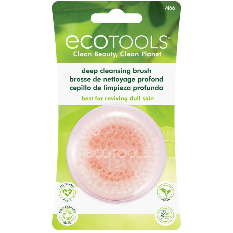 Perie pentru curățarea feței EcoTools Compact Deep Cleansing Facial Brush