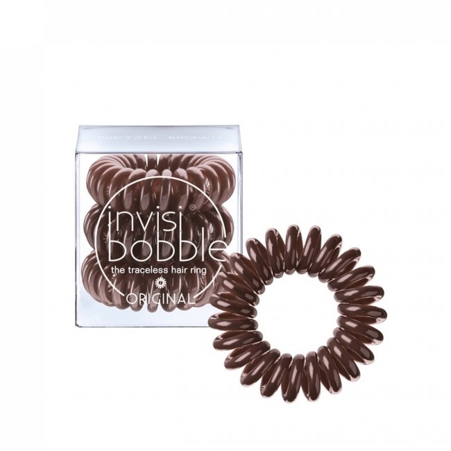 Elastic de păr Invisibobble Original Pretzel Brown
