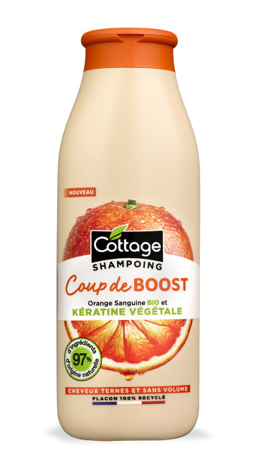 COTTAGE Shampoo Vitality Boost Orange Keratin Șampon pentru păr subțire și lipsit de viață