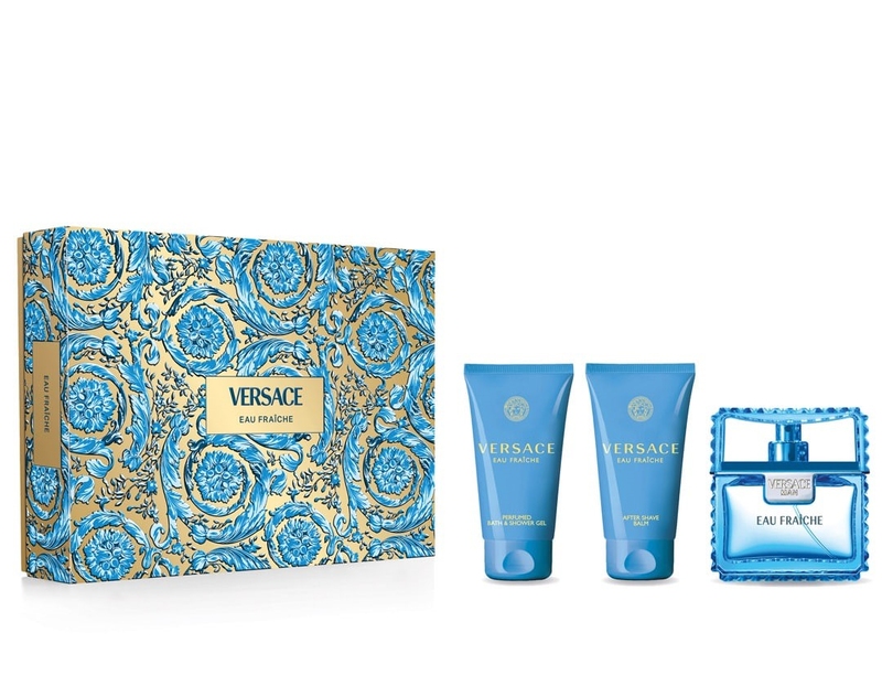 VERSACE Man Eau Fraiche Set (EDT 50ml+Shower Gel 50ml+After Shave Balm 50ml)