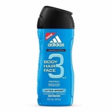 Gel de dus Аdidas 3 in 1 pentru corp, par si fata After Sport