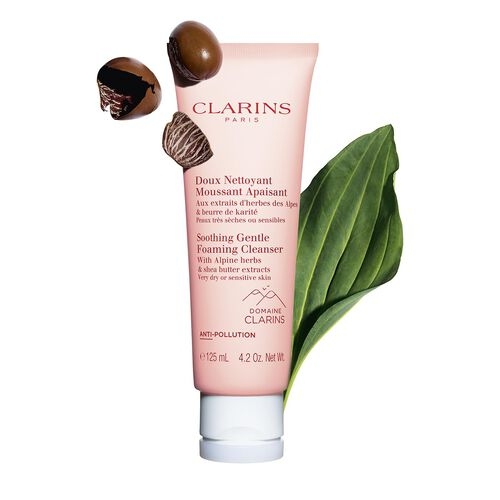 CLARINS Gentle Foaming Cleanser Demachiant facial pentru pielea uscată și sensibilă