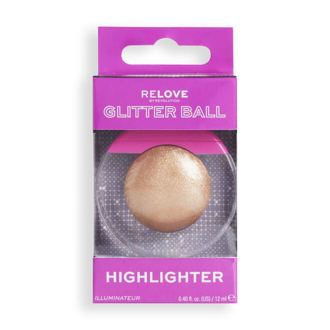 Makeup Revolution Relove Glitter Ball Liquid Highlighter Iluminator lichid