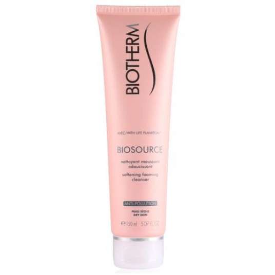 Spuma de curățare emolientă Biotherm Biosource - Pentru piele uscată