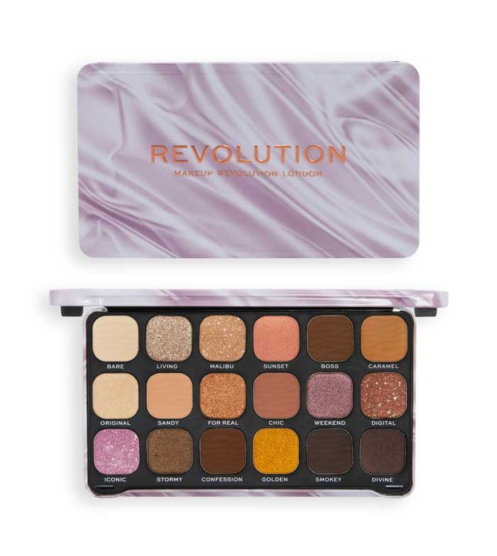Makeup Revolution Forever Flawless Eyeshadow Palette Nude Silk Paleta farduri de ochi