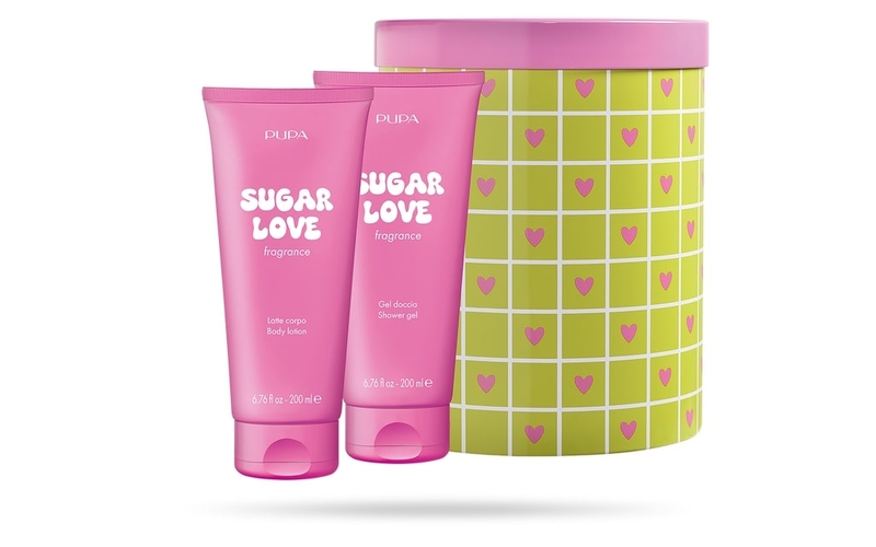 PUPA Happy Box Kit 1Sugar Love Набор Гель для душа 200 мл + Лосьон для тела 200 мл