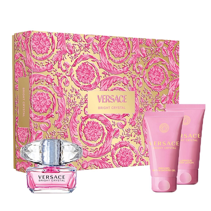 VERSACE Bright Crystal Set (EDT 50ml+Shower Gel 50 ml+Body Lotion 50 ml)