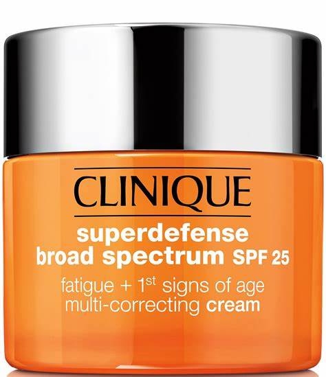 CLINIQUE Superdefense SPF 25 Fatigue + 1st Signs Of Age Multi-Correcting Cream Combination to Oily