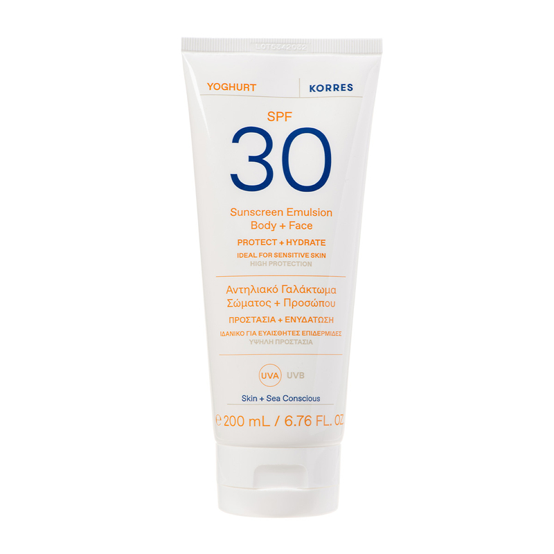 KORRES Yoghurt Sunscreen Spray Emulsion Face & Body SPF30 Spray de protecție solară