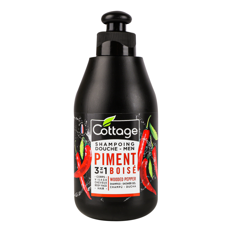 COTTAGE Shampoo Shower Gel 3 in 1 Wooded Pepper Gel de duș
