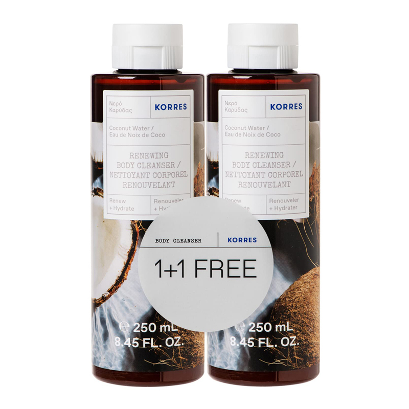 KORRES SET Coconut water Shower Gel (1+1) Gel de duș "Cocos"