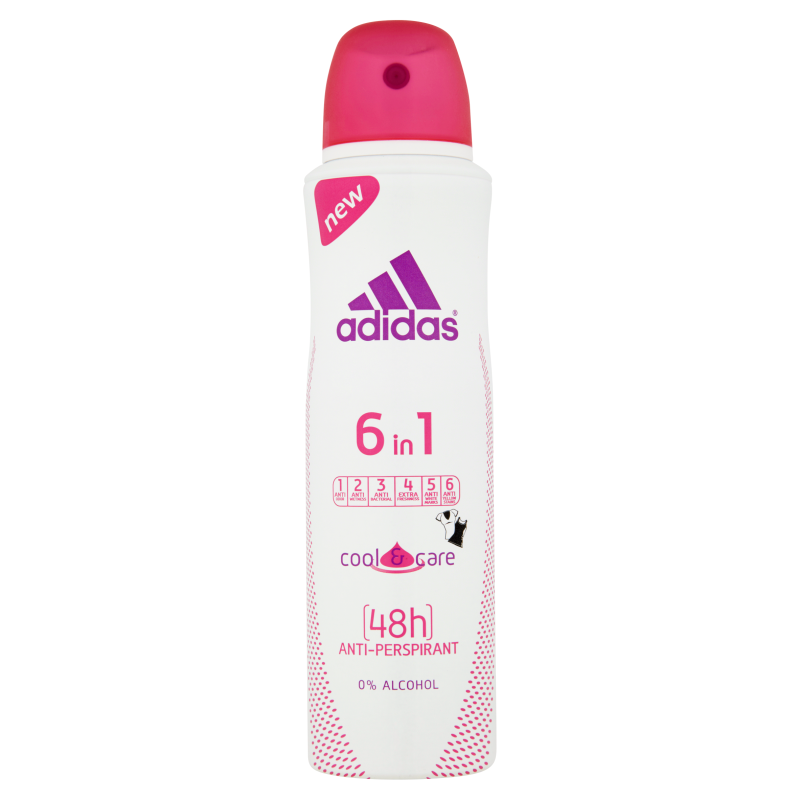 Deodorant-antiperspirant spray Adidas 6 in 1 Cool & Care.