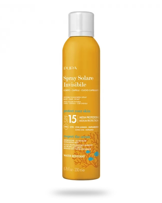 PUPA Spray Solare Invisibile SPF 15 Spray de corp cu protecție solară