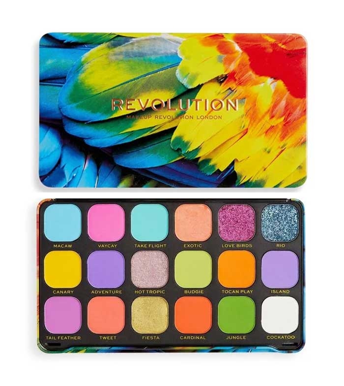 Makeup Revolution Forever Flawless Bird of Paradise Paleta de farduri de ochi