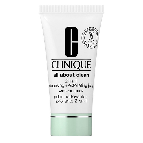 Clinique All About Clean 2-in-1 Cleansing + Exfoliating Jelly Jeleu de curățare și exfoliere 2 în 1