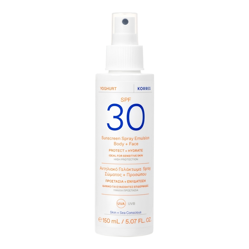Korres Yoghurt Sun Care SPF30 Emulsie cu protecție solară pentru față și corp