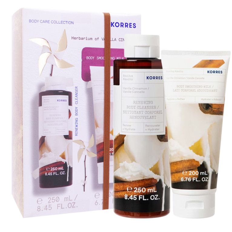 KORRES Set Vanilla Cinnamon Shower Gel & Body Milk Set de îngrijirea corpului