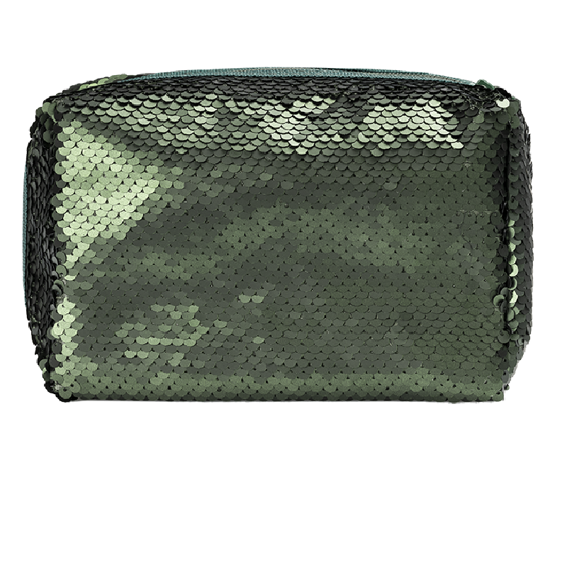 POCHETTE LARGE MAT GREEN Trusa cosmetica