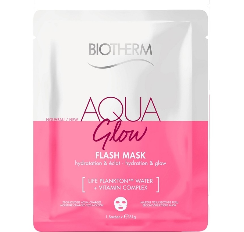 BIOTHERM Aqua Glow Flash Mask Тканевая маска для лица с витамином С для всех типов кожи