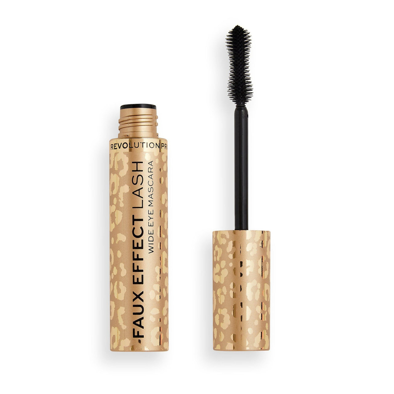 Makeup Revolution Faux Lash mascara Black Rimel cu efect de gene false