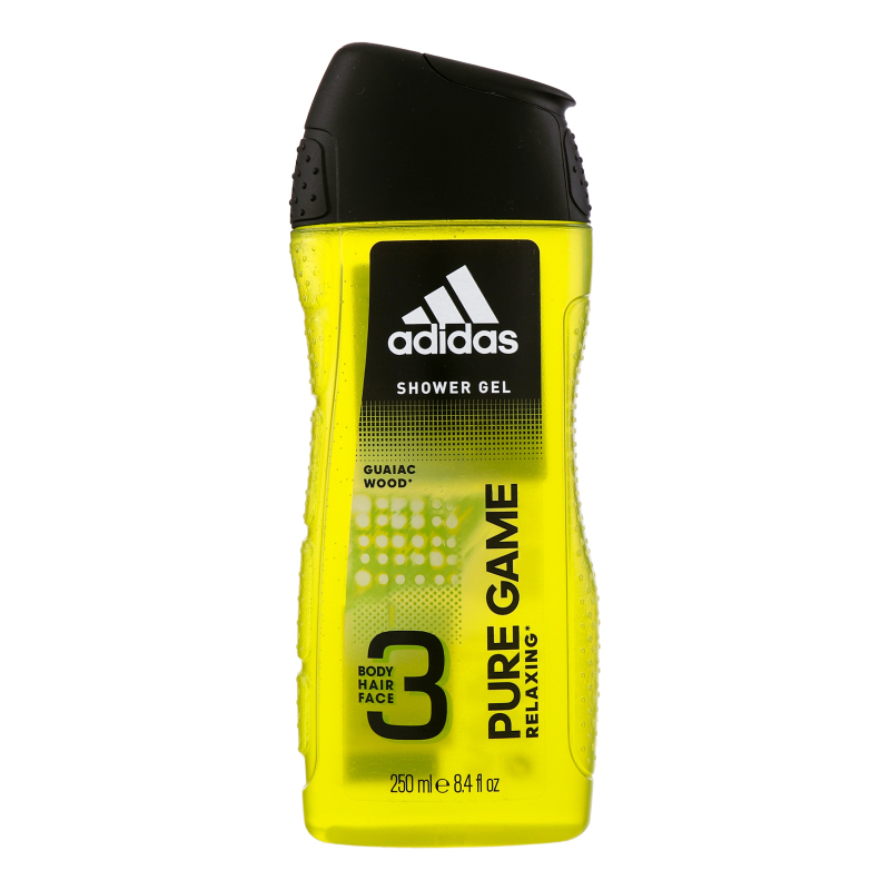 Gel de dus Аdidas 3 in 1 pentru corp, par si fata Pure Game.