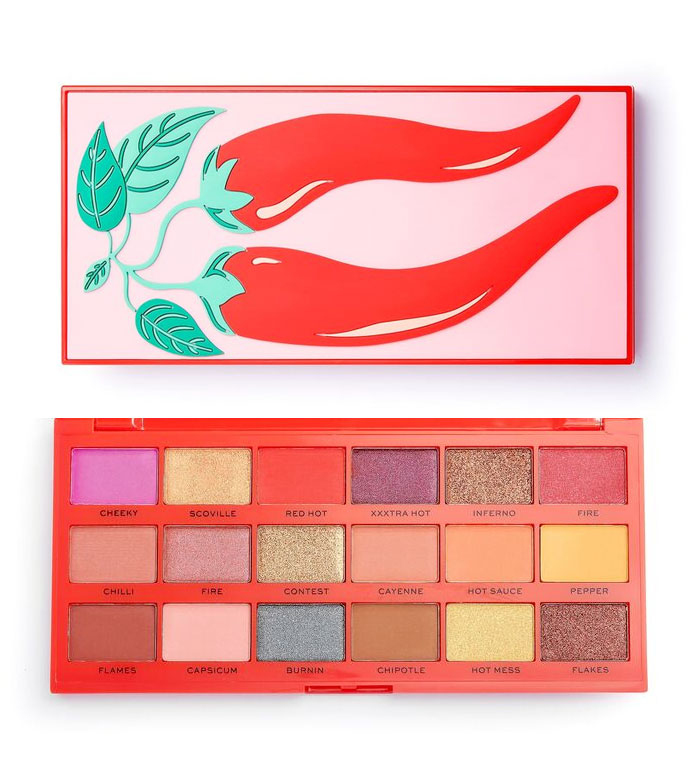 Makeup Revolution Tasty Palette Chilli Paleta de farduri de ochi