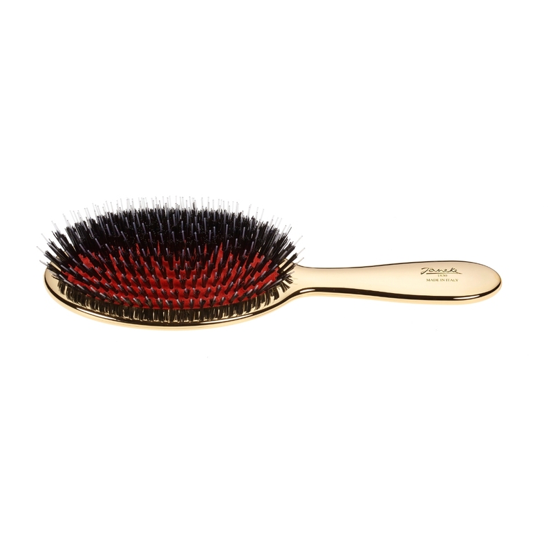 Janeke Gold Hairbrush 22M Perie cu peri naturali, mărime medie, Gold