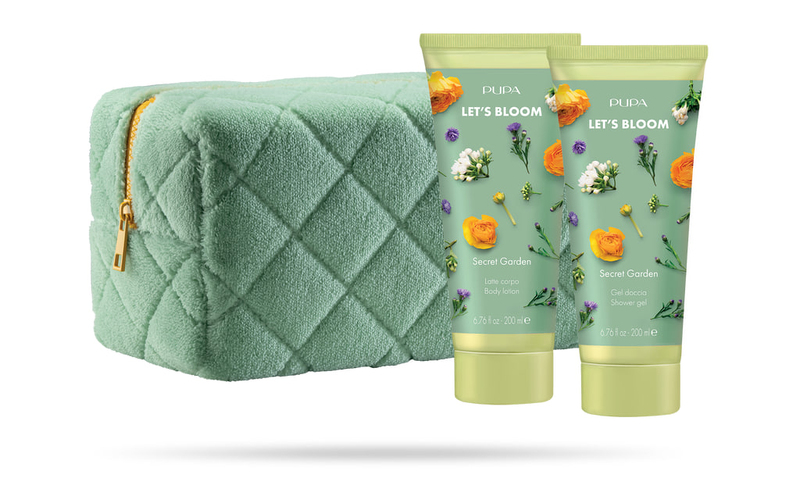 PUPA Let's Bloom Kit Secret Garden Set (Gel de duș 200 ml + Lapte de corp 200 ml)