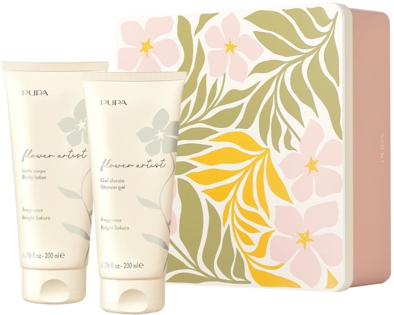 PUPA Flower Artist - Kit 1 Bright Sakura Set Gel de Duș și Lapte de Corp