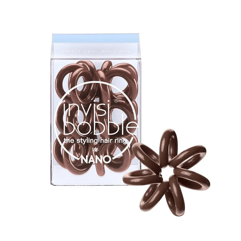 Elasticele pentru păr Invisibobble Nano Pretzel Brown