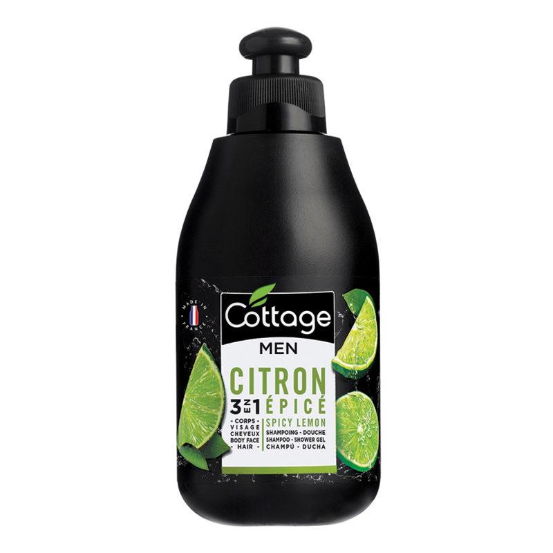 COTTAGE Shampoo Shower Gel 3 in 1 Spicy Lemon Gel de duș