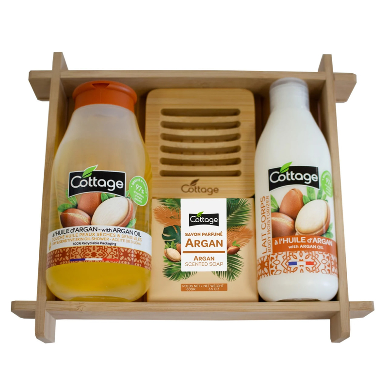 COTTAGE Coffret Huile d'Argan Set cadou