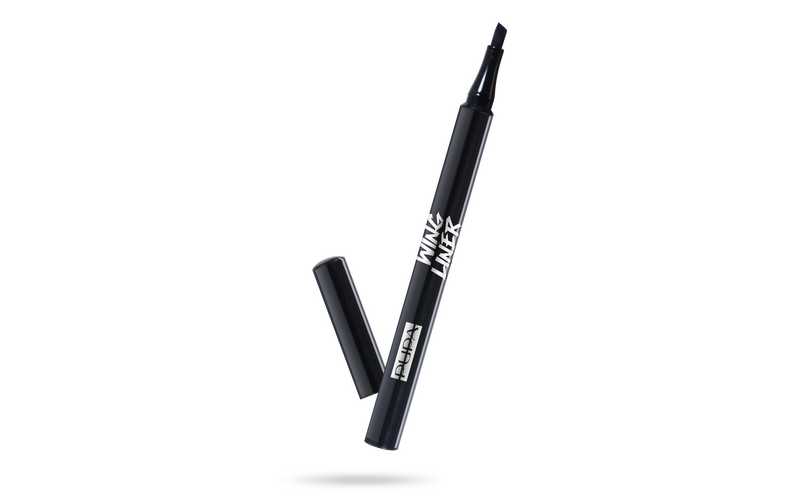 PUPA Wing Liner Eyeliner cariocă vârf oblic. Coadă perfectă.