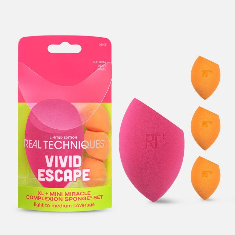 Real Techniques Vivid Escape Sponge Set Set de bureți