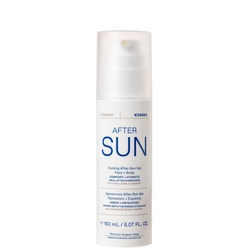 KORRES Yoghurt Cooling After Sun Gel Face + Body Gel racoritor dupa expunerea la soare