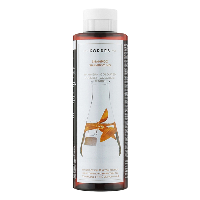 KORRES Shampoo Sunflower & Mountain Tea Sampon pentru par vopsit